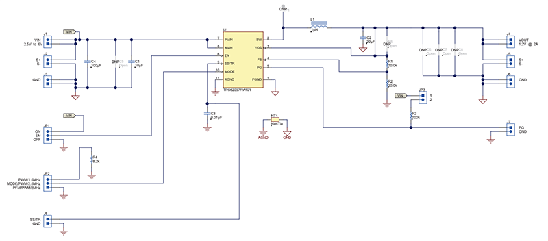 Schematic - Texas Instruments TPS62097EVM-651 Evaluation Module